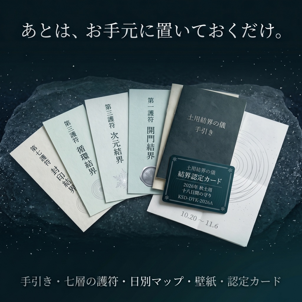 土用結界の儀 ─ 覚醒堂があなたのために張る7層の結界|2026年秋土用・十八日間の守り