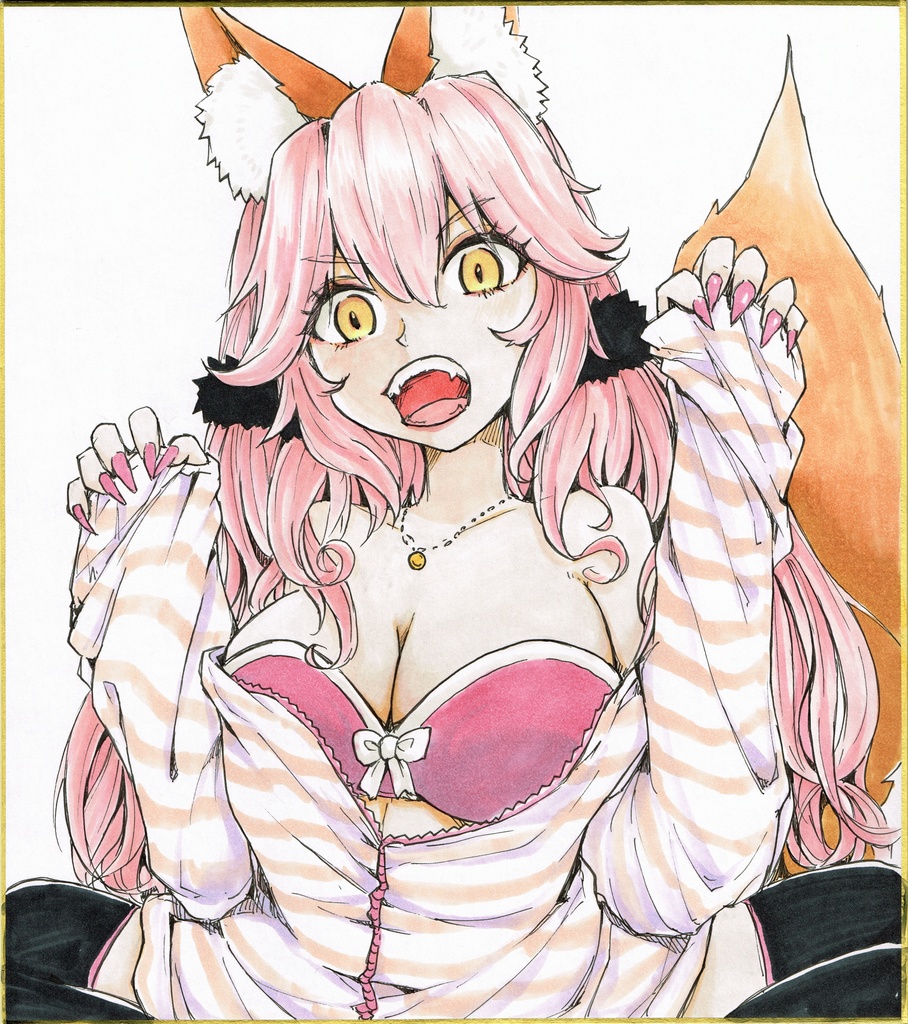 #タマモ色紙100枚描かないといけないバフにかかりましたEx #112/100