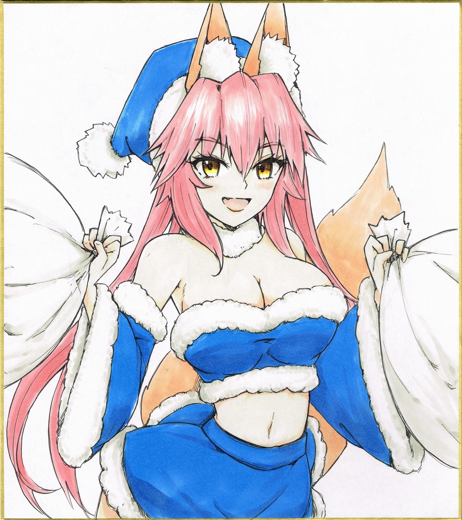 #タマモ色紙100枚描かないといけないバフにかかりましたEx #127/100