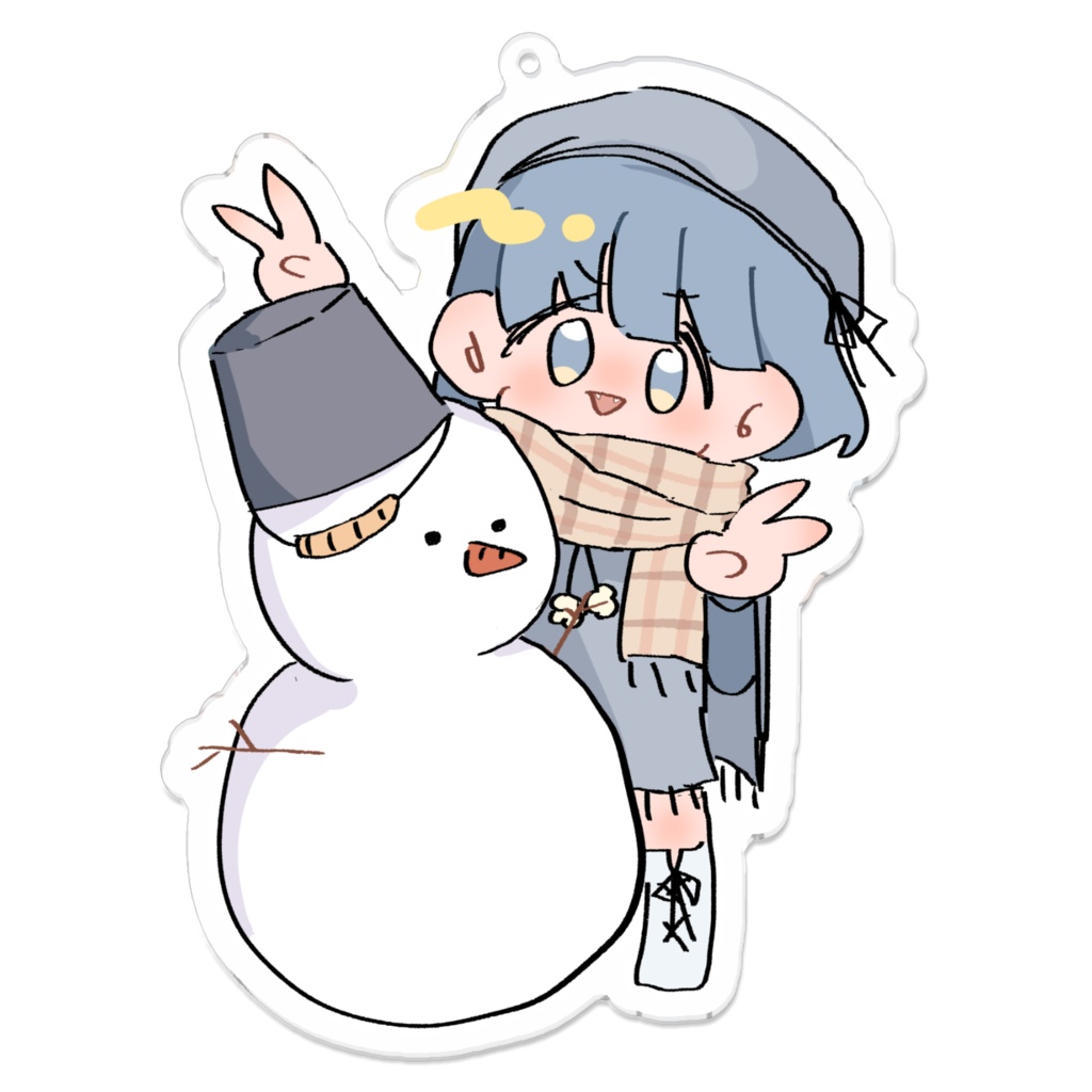 雪遊びヒロインのアクキー