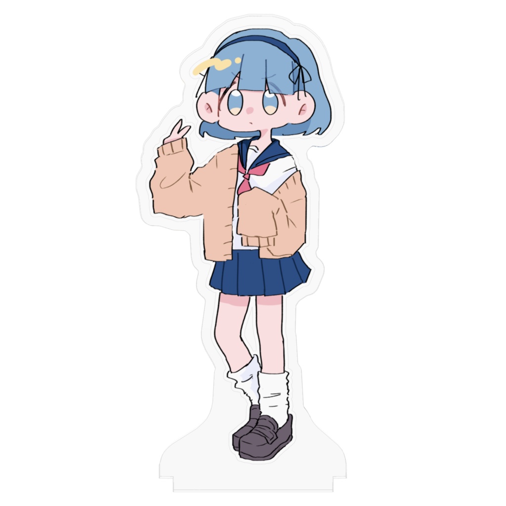 だぼだぼヒロインのアクリルフィギア