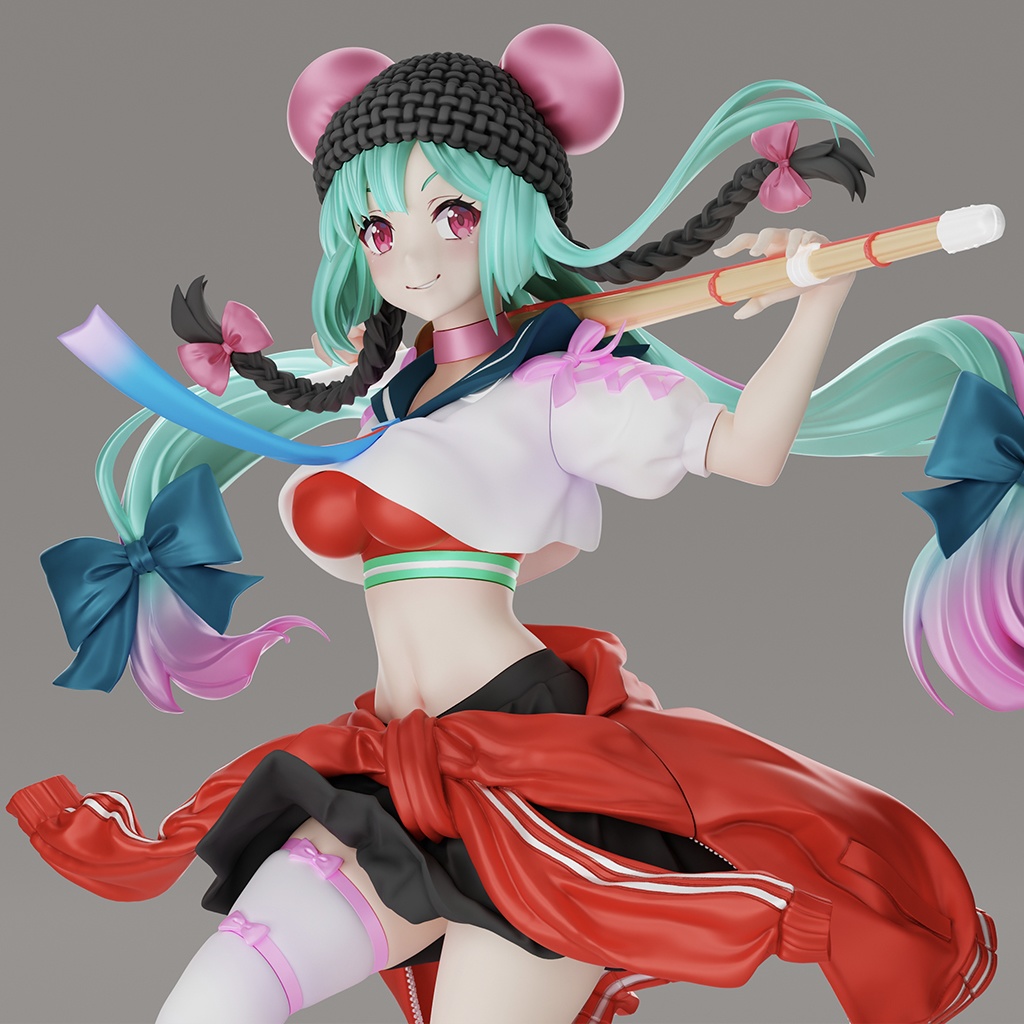 いとうのいぢ氏デザイン【宮本 天花 (みやもと てんか)】オリジナルガレージキット