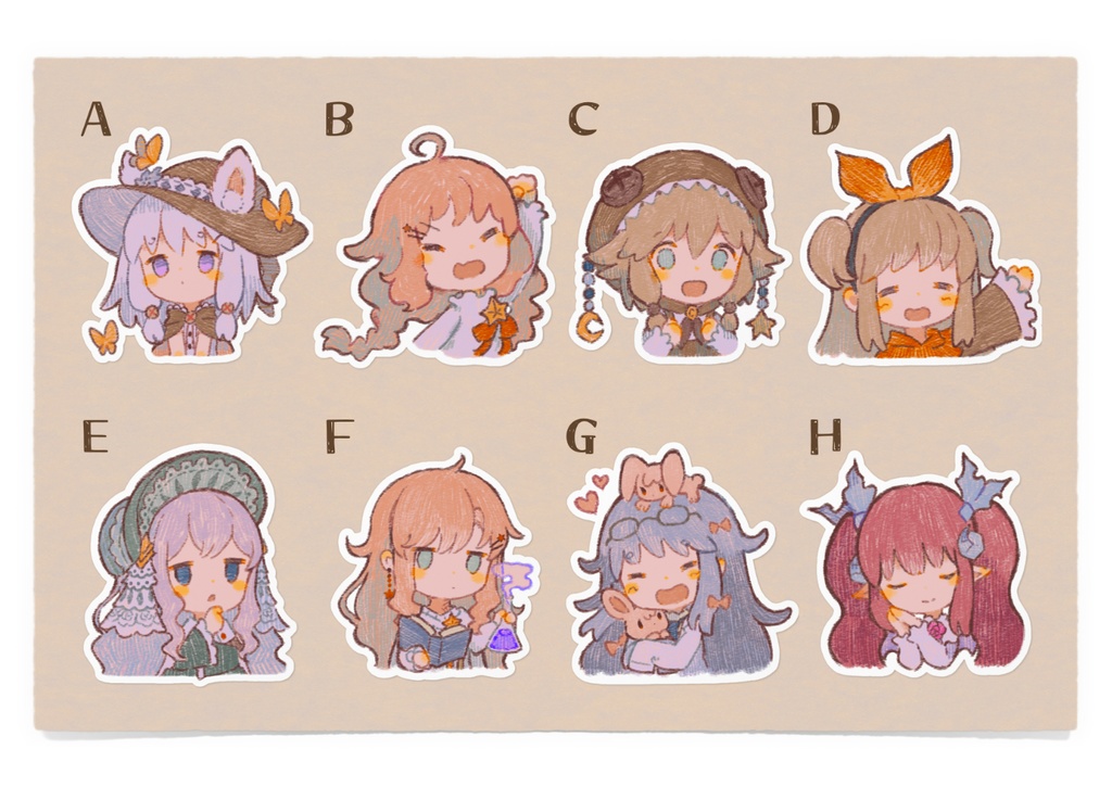 ステッカー ホワイト 100×100mm