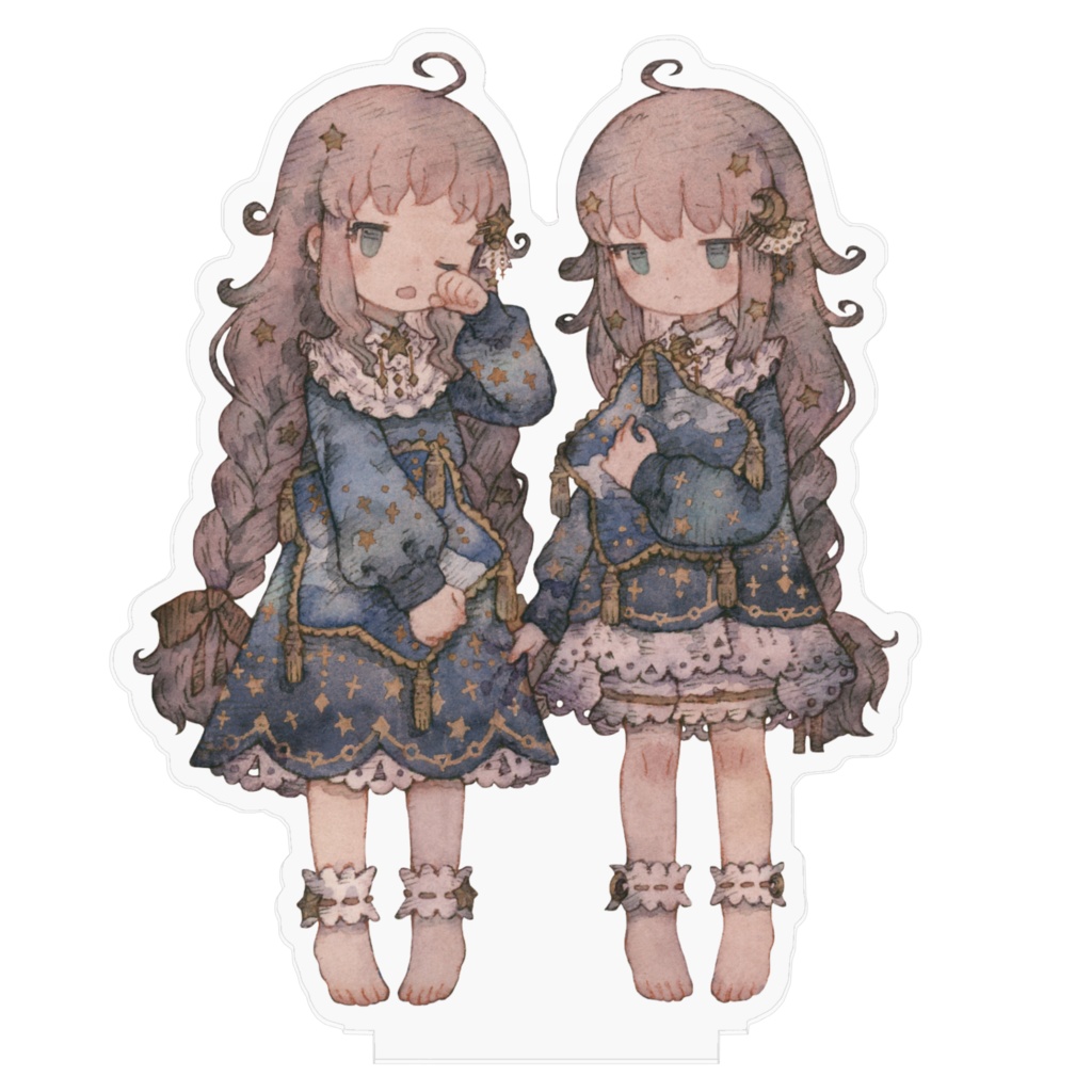 双子ちゃんアクリルフィギュア 100x100mm