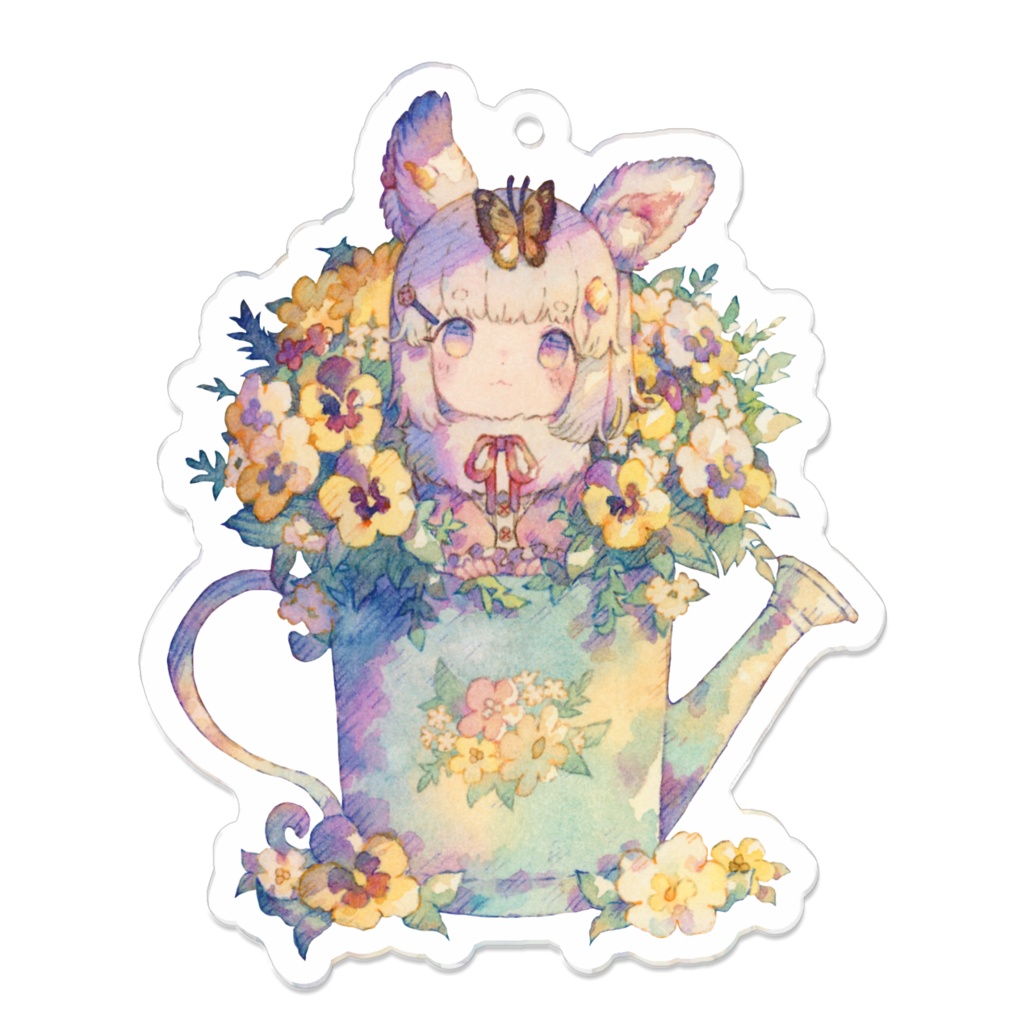 アクリルキーホルダー(コーティング) 70x70mm