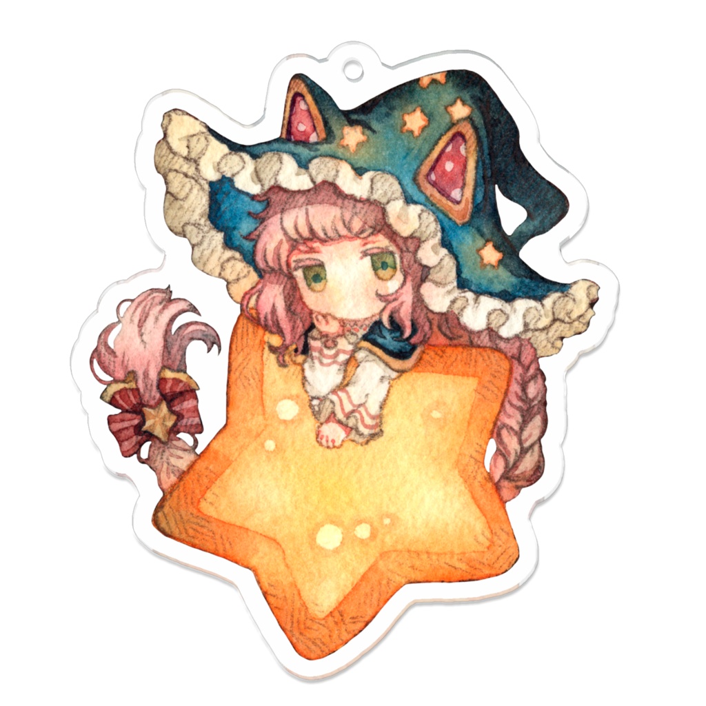 アクリルキーホルダー(コーティング)　70x70mm