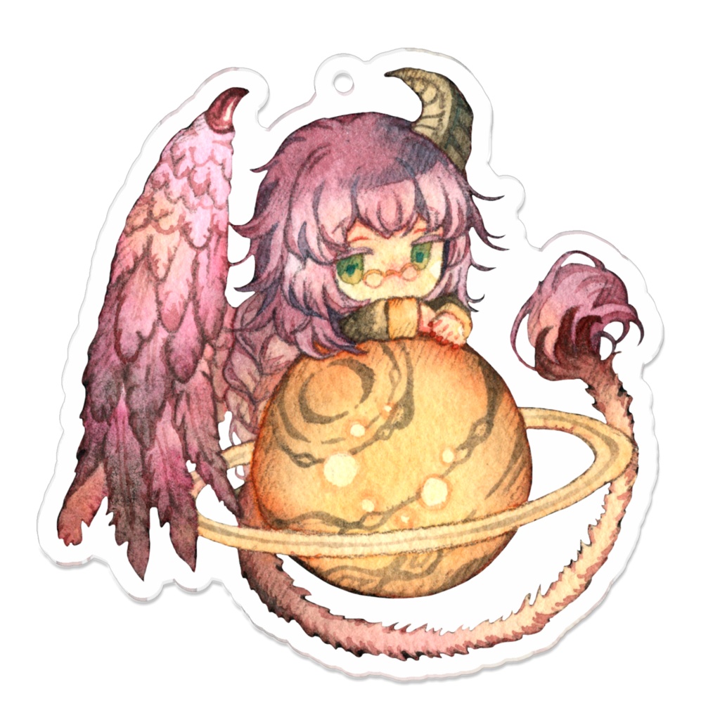 アクリルキーホルダー(コーティング) 70x70mm