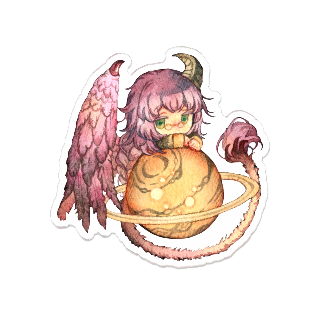 アクリルバッジ　70x70mm