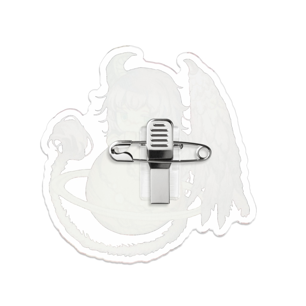 アクリルバッジ 70x70mm