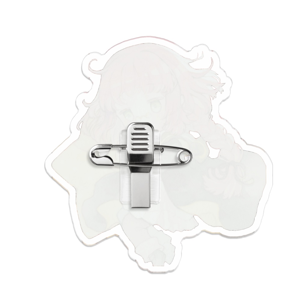 アクリルバッジ 70x70mm