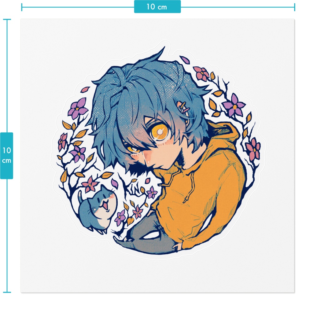 Flowersステッカー