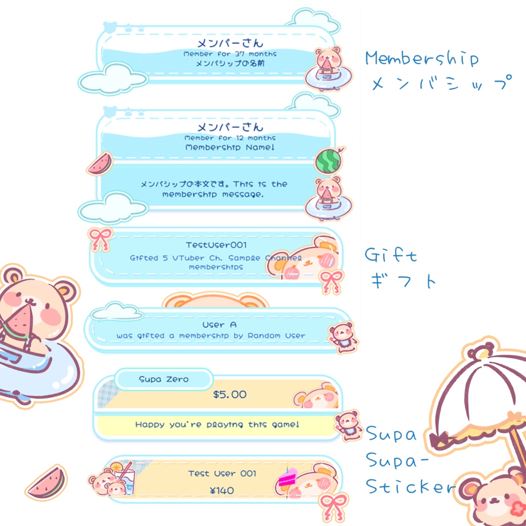 【無料】OBS YT用 カスタムCSS・コメントCSS【YouTube LiveChat CSS】カスタマイズCSS カスタムCSS