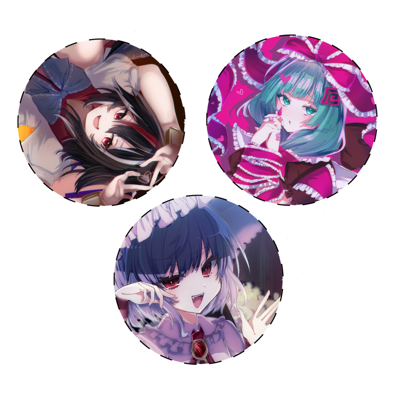 東方project】霧雨魔理沙BIGホログラム缶バッジ東方DAISO