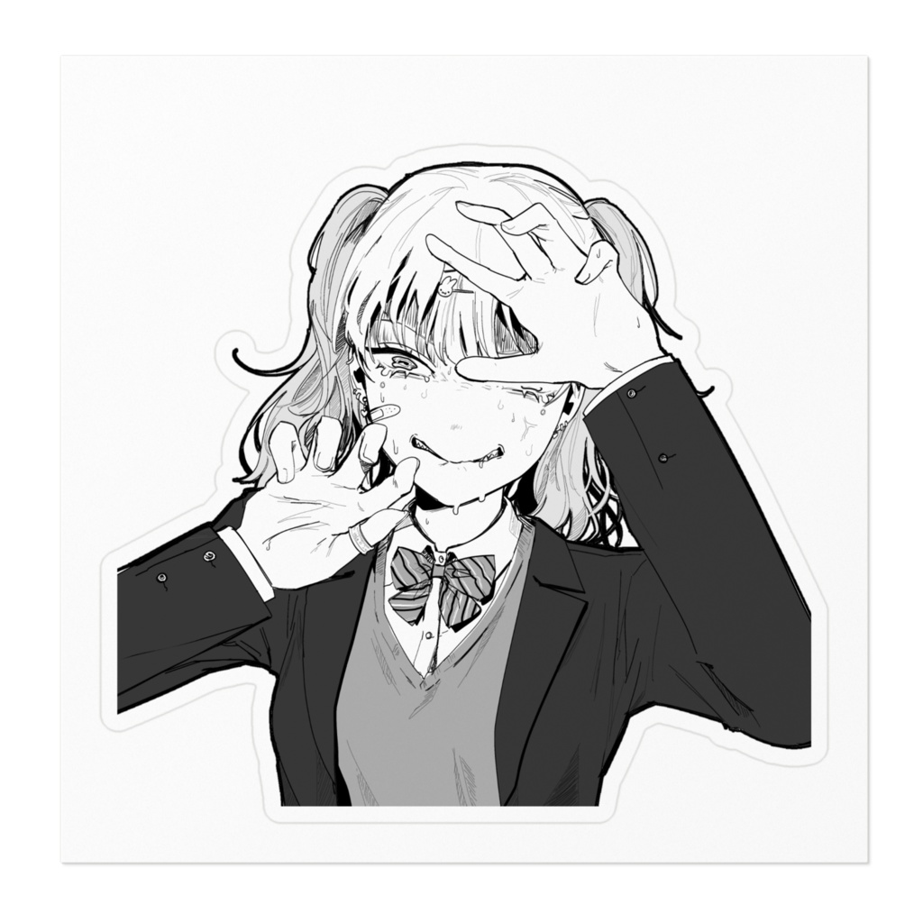 灰皿に貼り、タバコを押し付けるためのステッカー