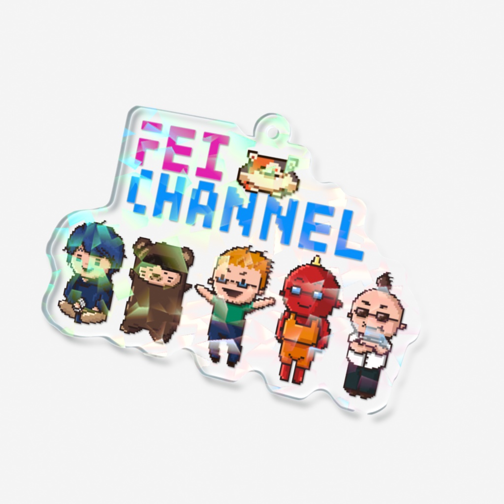 フェイチャンネルのキラキラアクキー(いつもの)