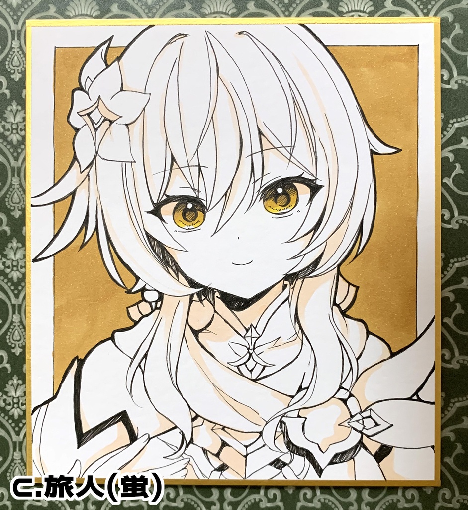 【原神】ニコアクスタ+手描き色紙(小)セット