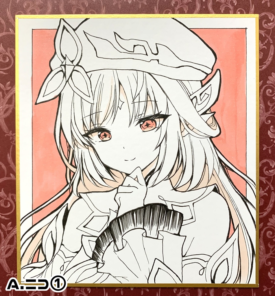 【原神】ニコアクスタ+手描き色紙(小)セット