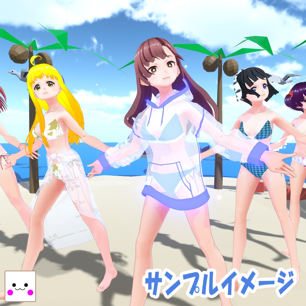 【無料】Beach Stage(VRMLiveViewer用背景)