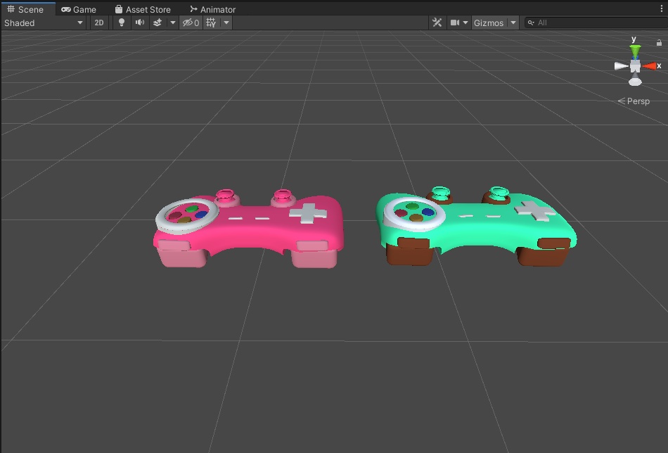 【無料版有】かわいい コントローラー 3Dモデル イヤリング ピアス【VRChat想定】