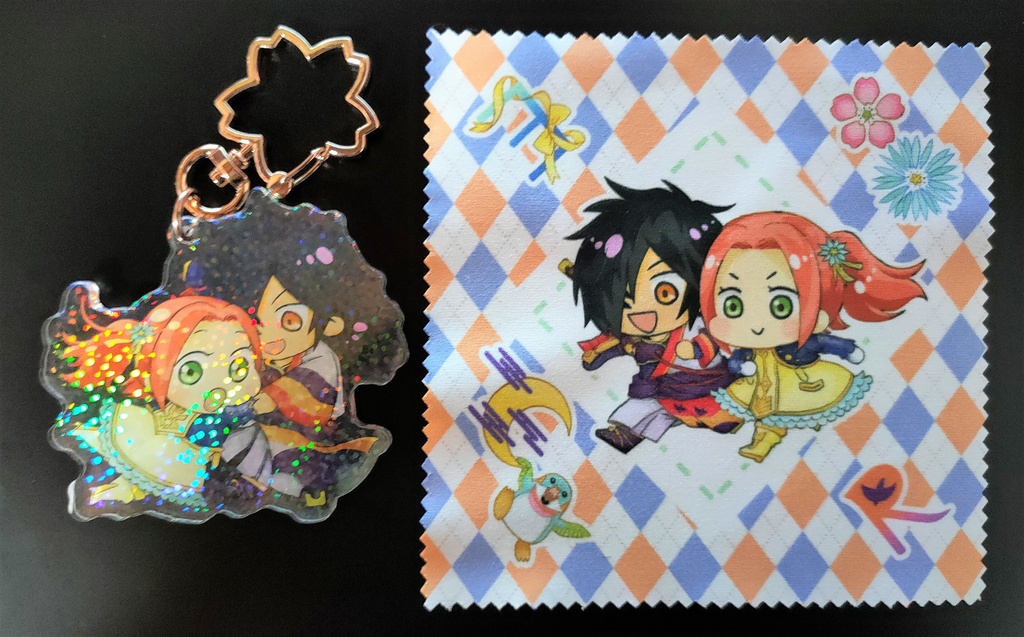 アクリルキーホルダー&眼鏡拭き