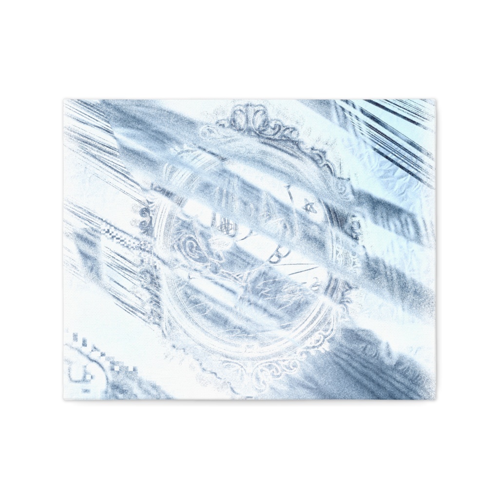 -青-キャンバス