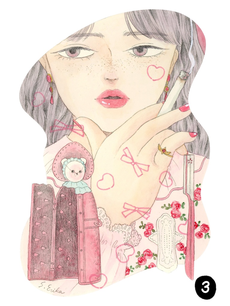 【ドローイング】タイプB(フレーム付き)