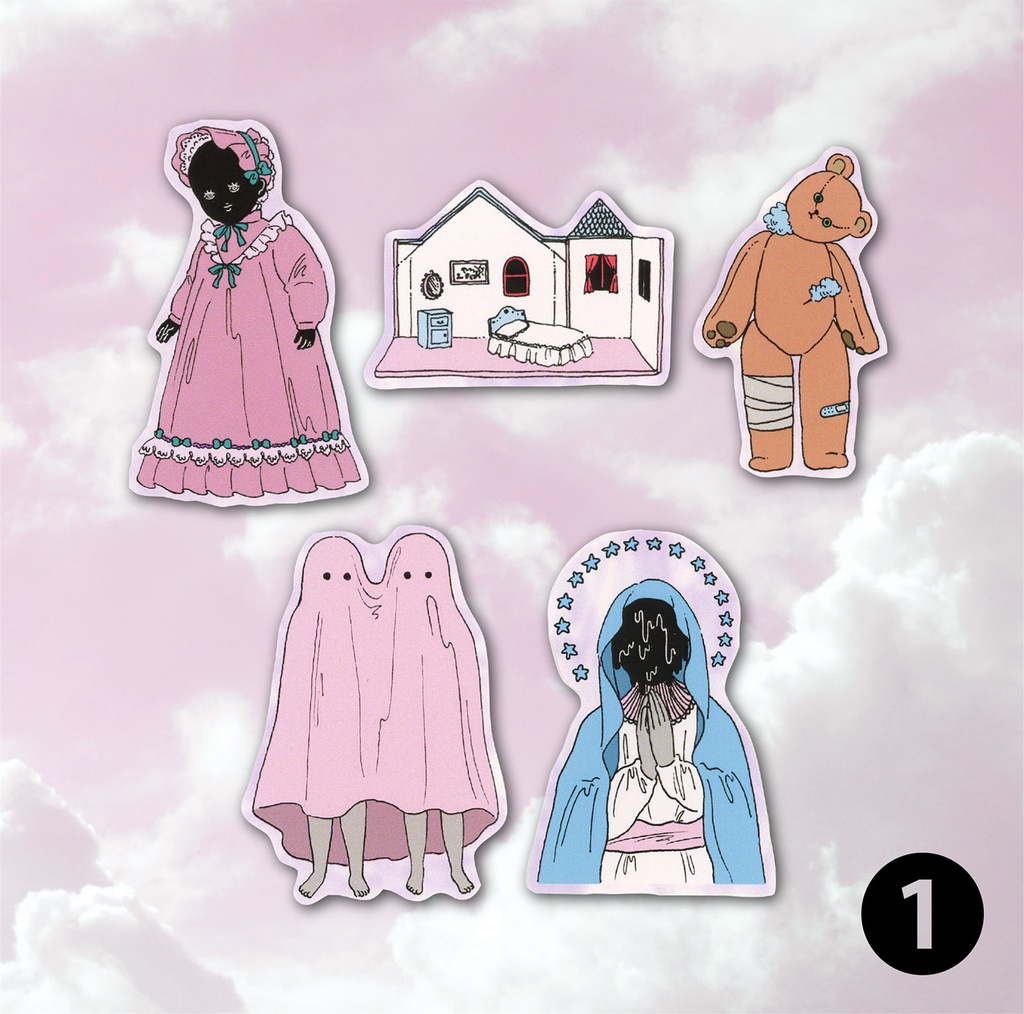 【ステッカー】ホラー(5柄セット)