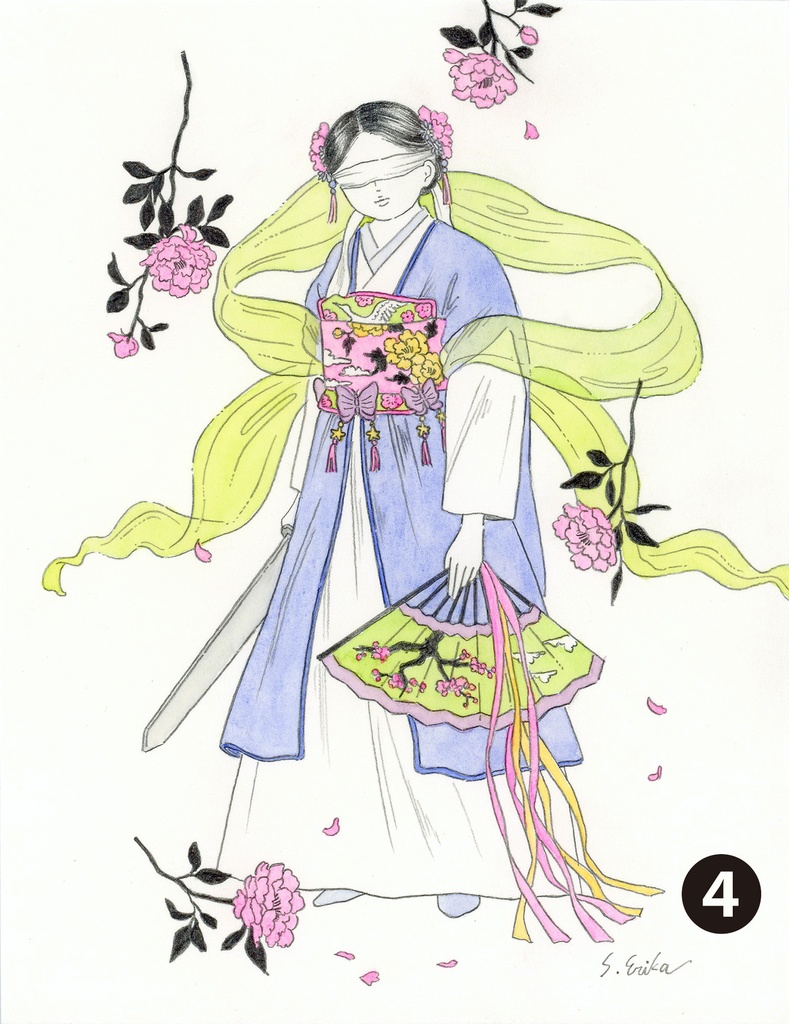 【ドローイング】タイプD(額装無し)