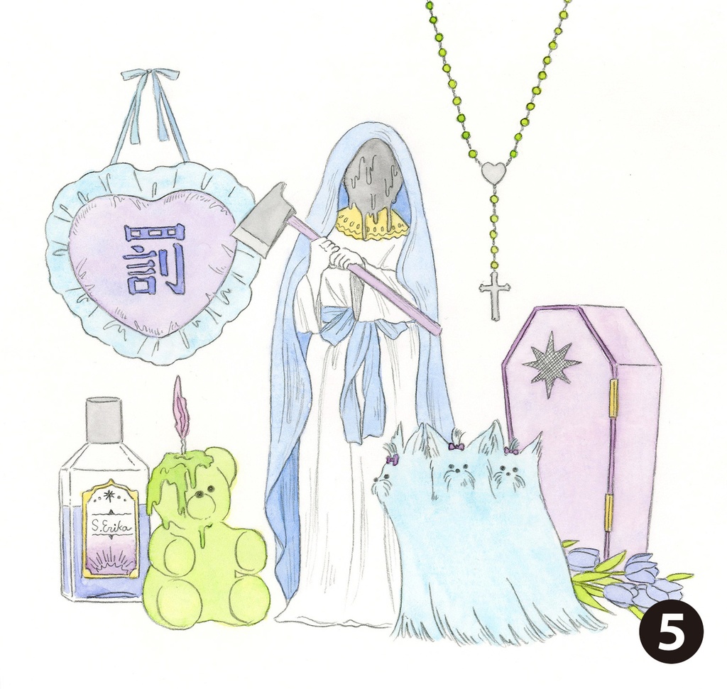 【ドローイング】タイプD(額装無し)