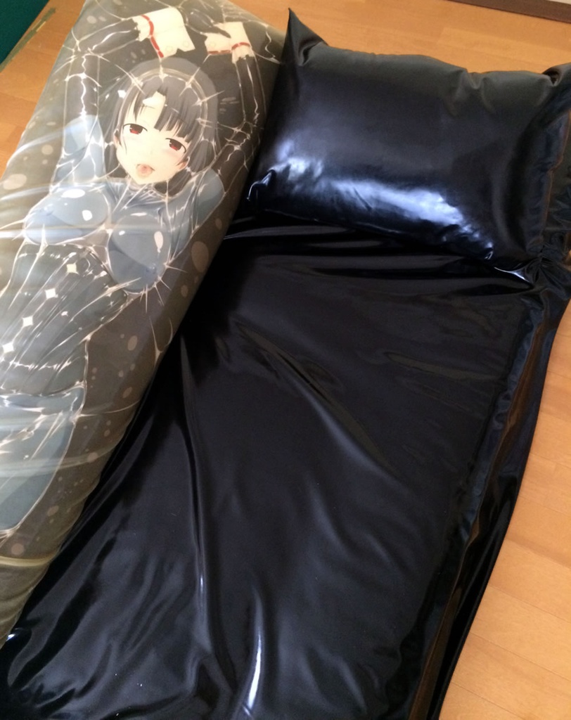 ラバー枕カバー ブラック