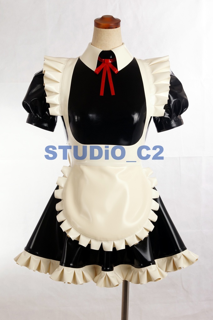 ラテックス　ラバー製　メイド服　ソックス　グローブ ラテックス ラバースーツ メイド服 1万円相当のおまけ付き
