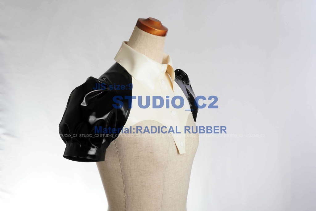 襟付きショートトップ