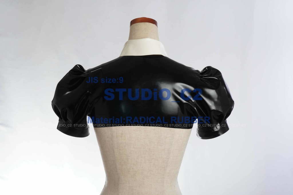 襟付きショートトップ