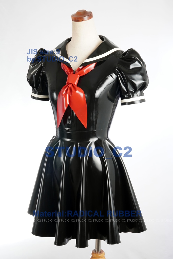 「売り切れました」試作ラバーセーラー服 9号サイズ