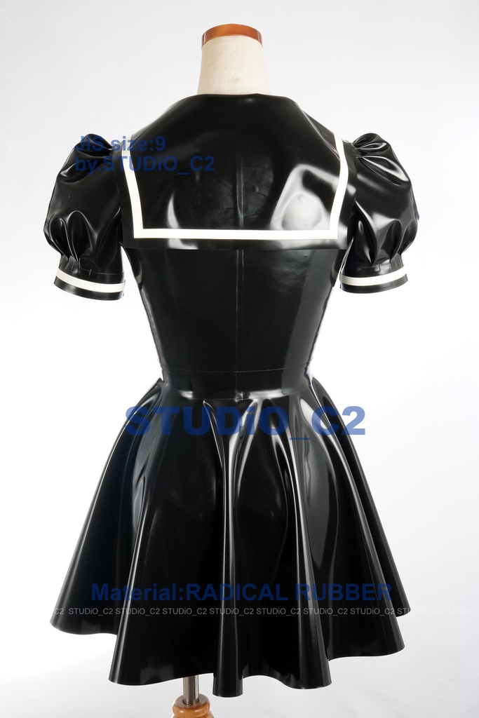 「売り切れました」試作ラバーセーラー服 9号サイズ