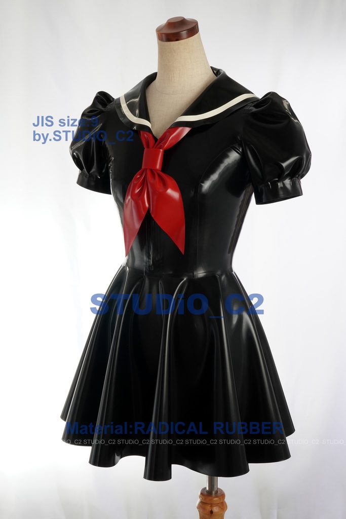 「売り切れました」試作ラバーセーラー服 9号サイズ 50:50