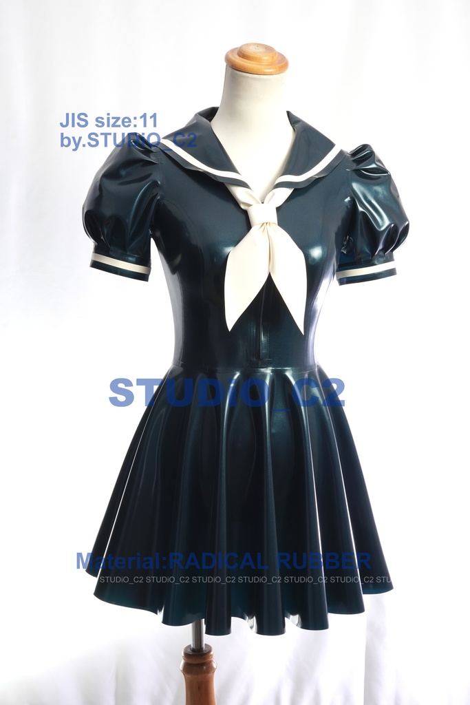 (売り切れました)試作ラバーセーラー服 11号サイズ B