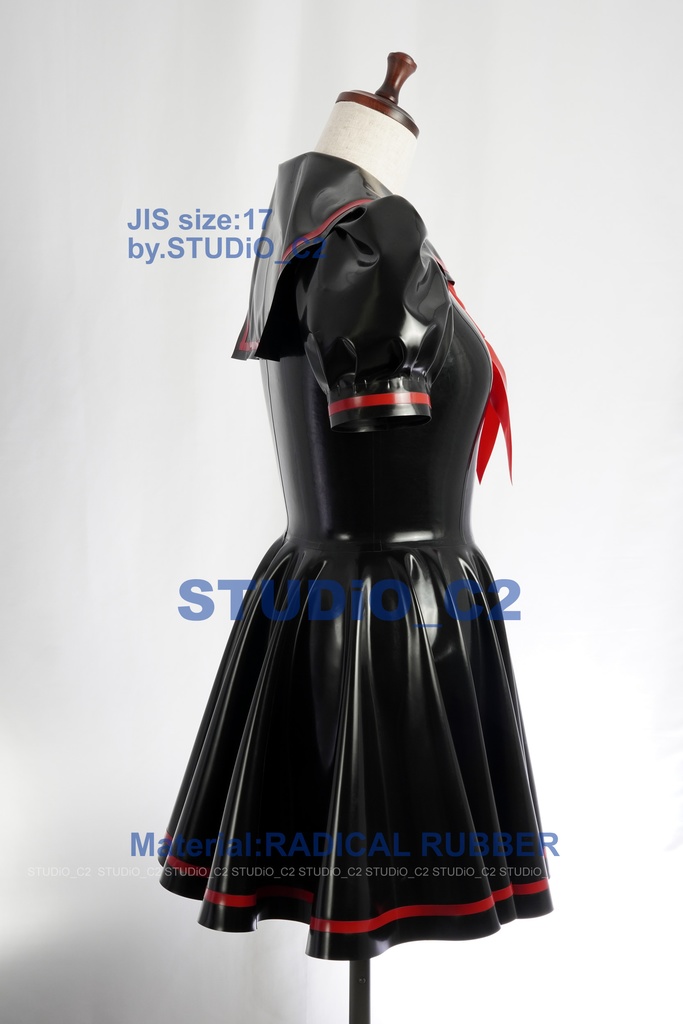 「売り切れました」試作ラバーセーラー服 17号サイズ A