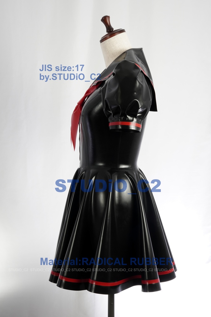 「売り切れました」試作ラバーセーラー服 17号サイズ A