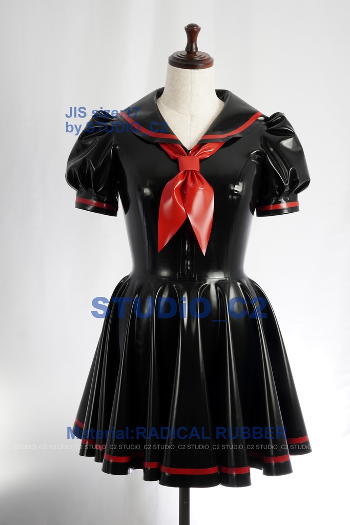 「売り切れました」試作ラバーセーラー服 17号サイズ A