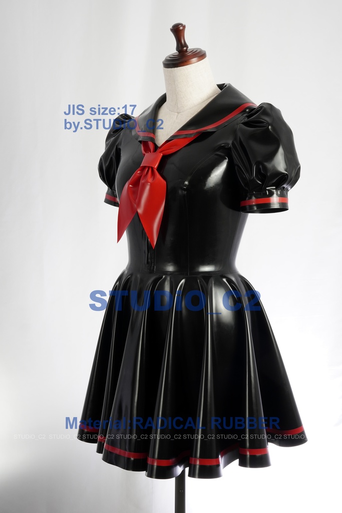 「売り切れました」試作ラバーセーラー服 17号サイズ A