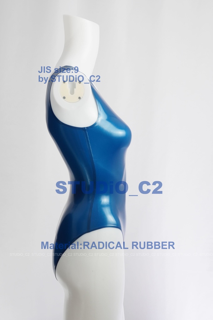 「売り切れました」ラバースク水 メタリックブルー 9号サイズ