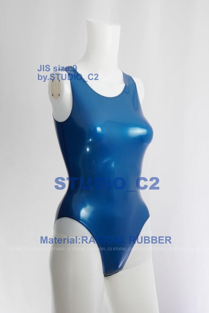 「売り切れました」ラバースク水 メタリックブルー 9号サイズ