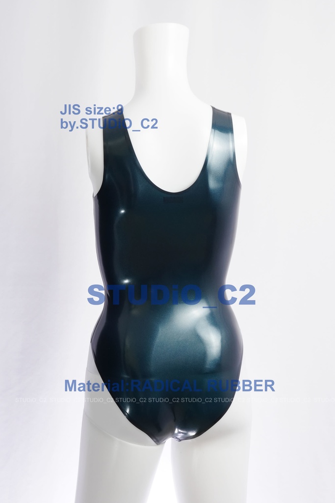 「売り切れました」ラバースク水 メタリックブラック 9号サイズ