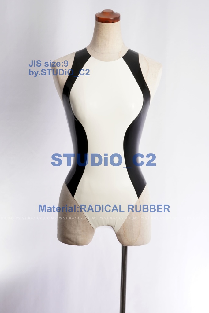 「売り切れました」ラバー競泳水着&ショートトップ 9号