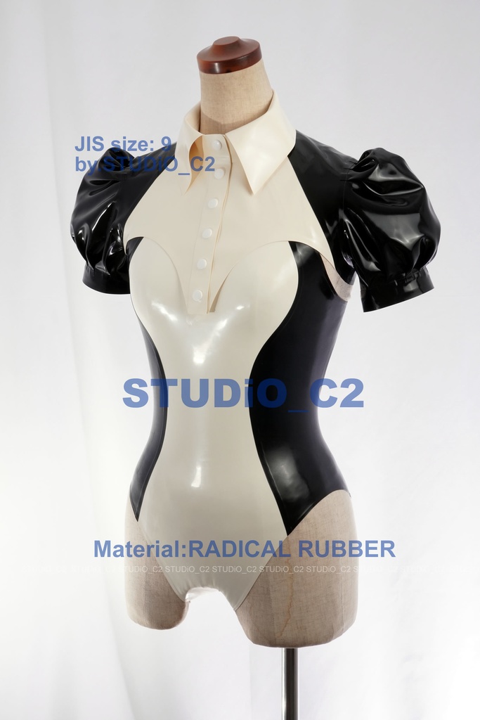 「売り切れました」ラバー競泳水着&ショートトップ 9号