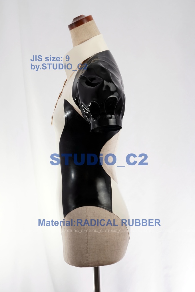 「売り切れました」ラバー競泳水着&ショートトップ 9号