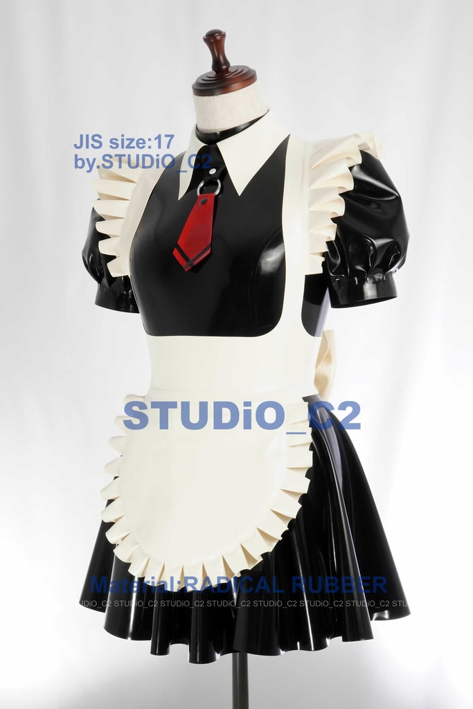 「売り切れました」ラバーメイド服17号サイズ チョーカー襟バージョン