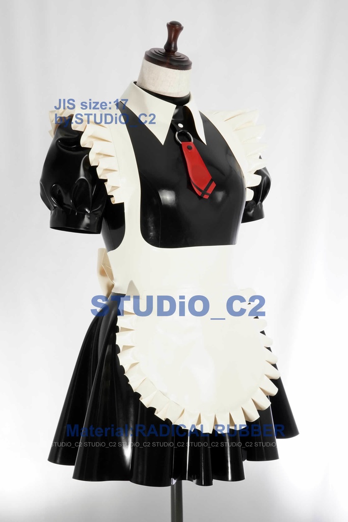 「売り切れました」ラバーメイド服17号サイズ チョーカー襟バージョン