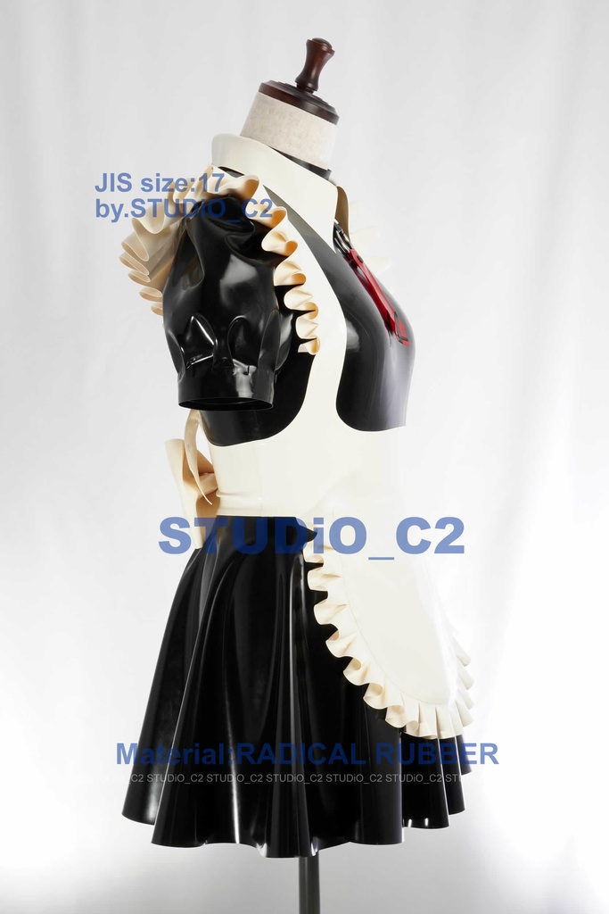 「売り切れました」ラバーメイド服17号サイズ チョーカー襟バージョン